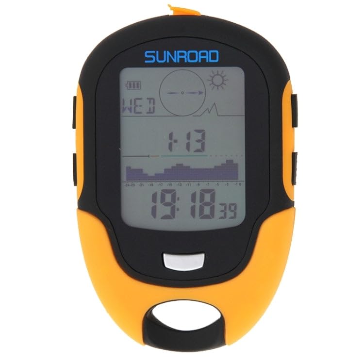 ELBME® Multifunction LCD Digital Altimeter with Compass & Barometer & Thermometer & Hygrometer & Weather Forecast & LED Torch and Clock-image-18