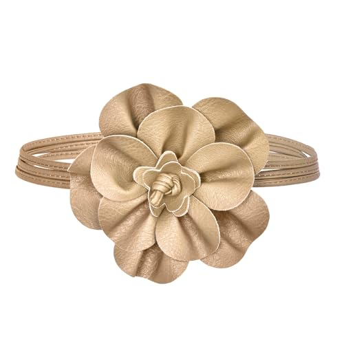 TeeYee Women Girls Big Decor Flower Waist Chain/Rope/Belt For Wedding Dress Female Waistband Skinny Belt