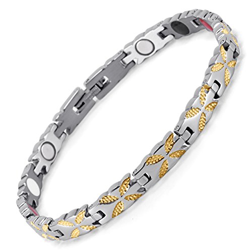 HZX Women Magnetic Therapy Bracelet Pain Relief for Arthritis and Carpal Tunnel Improve The Bodys Physiological Magnetic Field, Eliminate Fatigue