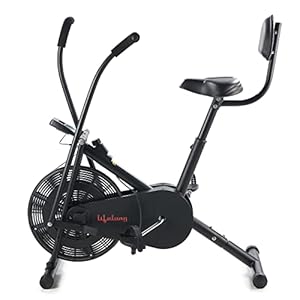 Lifelong LLEB104 AirBike with Moving Handle and Back Support, Max User Weight 100kg, Fitness Bike for Workout at Home…