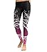 JFAN Pantaloni Yoga Donna Sport Tuta Donna Pilates Loose Fit Jogging Sportivi Pantaloni Spandex Push Up Leggings Atletico Fitness (Viola, XL)