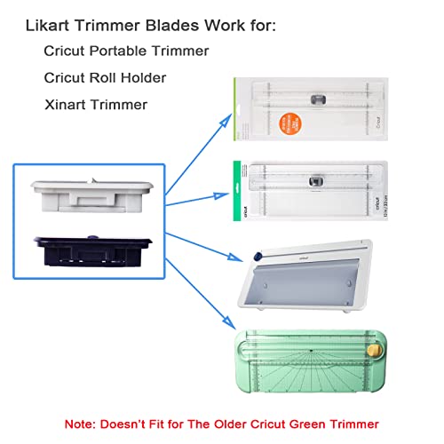 Likart 8 Pack Paper Cutter Replacement Blades For Cricut Portable Trimmer Replacement Blades For Cricut Cutter/Cricut Roll Holder/Xinart Paper Cutter(6 Cutting Blades & 2 Scoring Blades) #TOP2