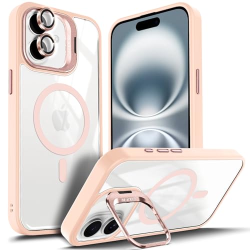 YZB for iPhone 11 Phone Case, MagSafe Compatible, Built-in Stand, Pink - image 1