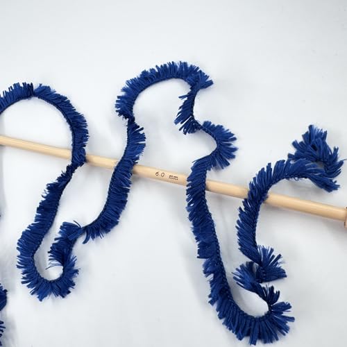 Image of Plush Faux Fur Bulky Yarn, Super Soft Fluffy Fuzzy for Knitting Crocheting Crafting, 100 Gram (3.53 Ounces) 109 Yards (100 Meters) (Navy Blue) (3 Skeins)