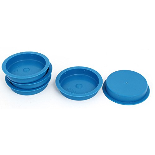 Aexit 70mm Flange Luer Fittings Mounted Tapered Hole Stoppers Waterproof Caps Luer Cap Fittings Blue 5pcs