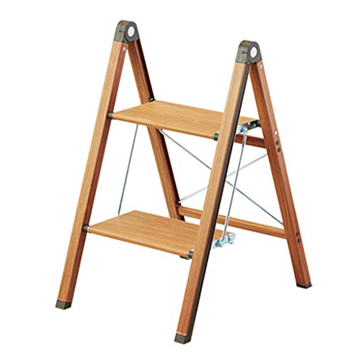 Preisvergleich Produktbild Trittleiter Trittleiter 2 Trittleiter für Erwachsene Klappbarer Küchen-Trittleiter Leichtes Aluminium mit Handgriff und breiter rutschfester PlattformMehrfach verwendbar für Haushalt und Büro