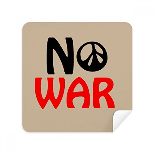 Tissu lunettes suédine anti-traces Love Peace No War pour écran de téléphone