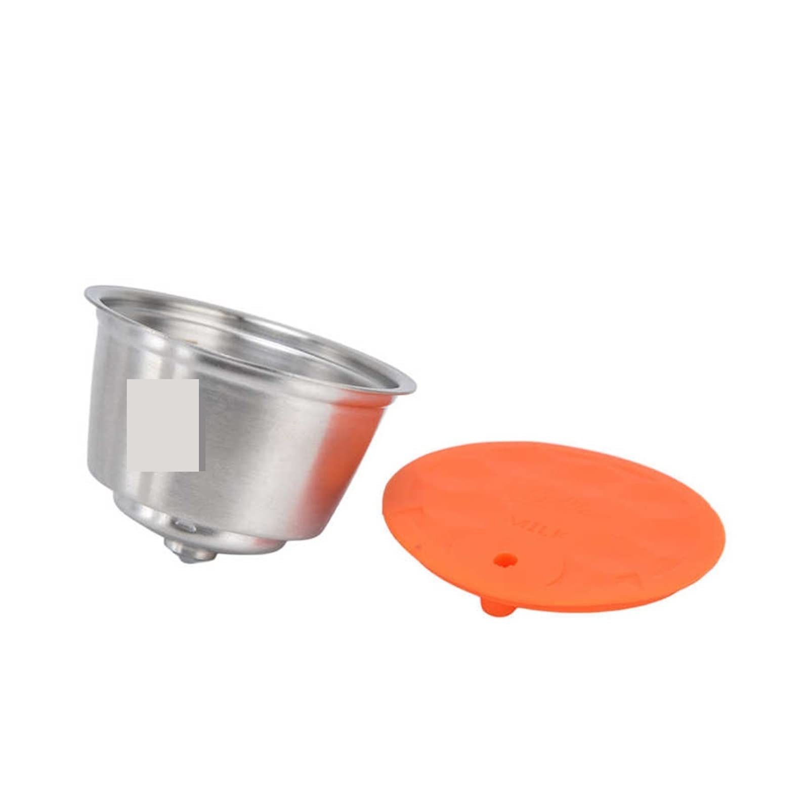 LANGshaw Copa de café de Acero Inoxidable Copa de café Reutilizable Copa de café con cápsula de café con Cuchara de Cepillo Compatible for Dolce Compatible for Gusto Leisurely