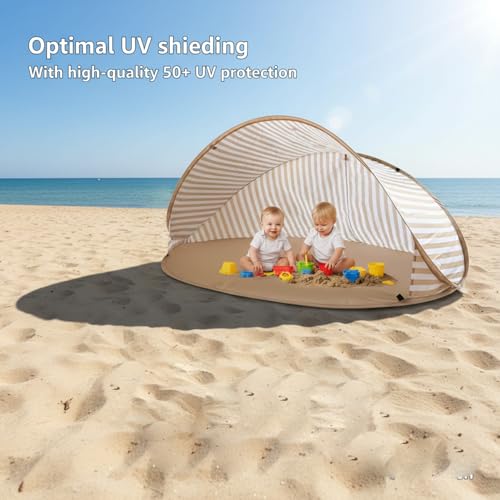 Carpa de playa para niños con protección solar UPF 50+ instantánea para camping y bebés 4