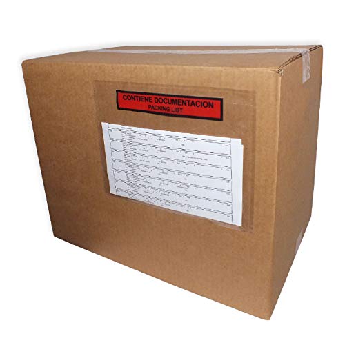 Sobres de envío transparentes porta-documentos, 1000 unidades, 225 x 158 mm, Sellado automático