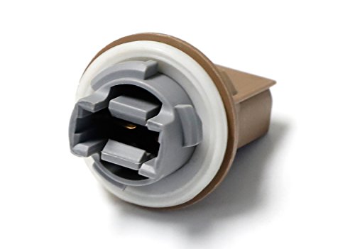 Ijdmtoy (2 Oe-Spec 3-Pin 3157 Front/Rear Turn Signal, Brake/Tail Lamp Or Headlight Parking Light Bulb Socket Bases Compatible With Ford Mercury Or Lincoln #TOP2