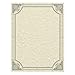 Southworth Parchment Certificates, Vintage, 8.5 X 11, Ivory with Silver Foil Border, 50/Pack