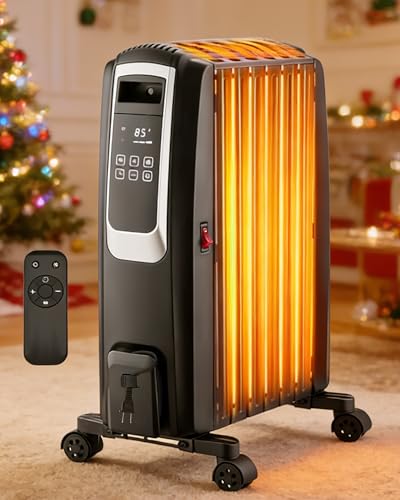 Oil Filled Radiator Heater with ECO Mode and Remote