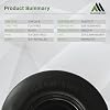 MARASTAR 00232 Universal Fit Flat-Free 11x4.00-5 Tire and Wheel Assembly, Zero Turn Lawn Mower Replacement Tires, Smooth Tread, Adapter Kit included