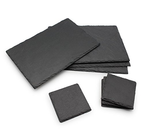 Image of VanGogh Dining Tableware Slate Placemat Set, 4 Placemats 4 Coaster (1 set)