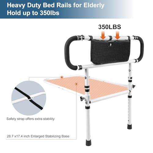 Barrière de lit robuste et pliable pour protéger nos aînés