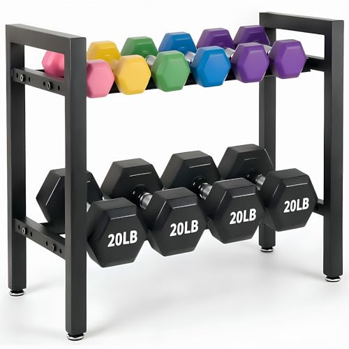 Adjustable 2-Tier/3-Tier Dumbbell Rack