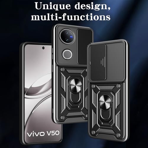 Coque compatible avec Vivo V50 5G et protection d objectif bleu - 2