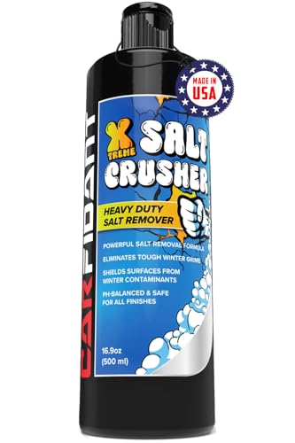 Carfidant Xtreme Salt Crusher – Boat Wash Soap & Salt Remover - Marine Engine Flush & Road Salts Neutralizer - Heavy Duty Cleaner for Boats, Jetskis, Cars - 16 fl. oz.