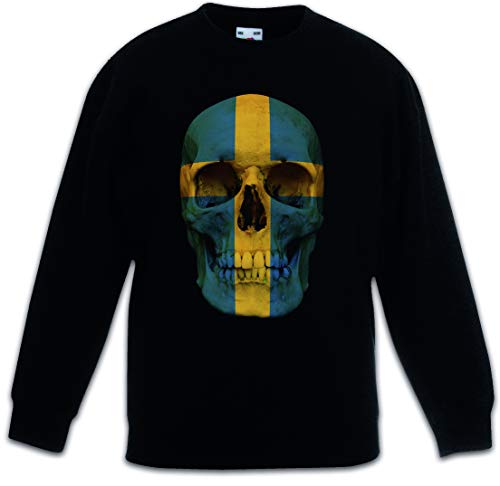 Sweat Skull Suède Enfant Urban Backwoods - Pull Noir Garçon & Fille Confortable au Quotidien