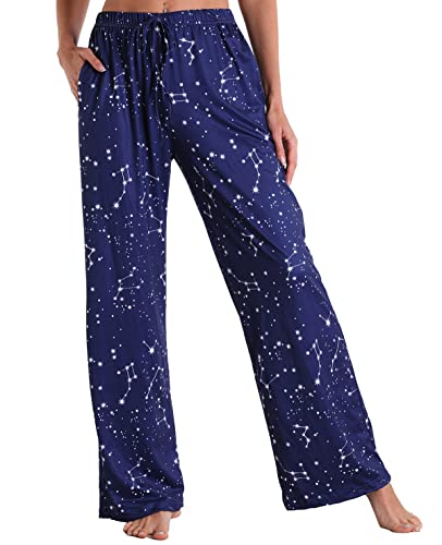 Image of X-Image Women Comfy Casual Pajama Pants with Pockets & Drawstring