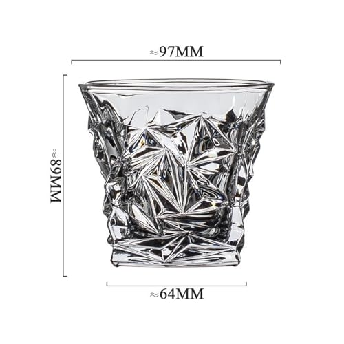 Vasos de whisky sin plomo transparentes que evitan la opacidad 3