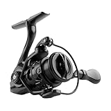 TEBEN LS Lightweight Spinning Reel 500-1000 Series, 3.8oz Ultralight Carbon Fiber Frame, 5+1 BB, 5.2:1 Gear Ratio, 6.6LBs Max Drag, Saltwater/Freshwater Fishing Reel (TB-PN, 800)