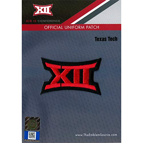 Big 12 XII Conference Team Jersey Uniform Patch Texas Tech Red Raiders