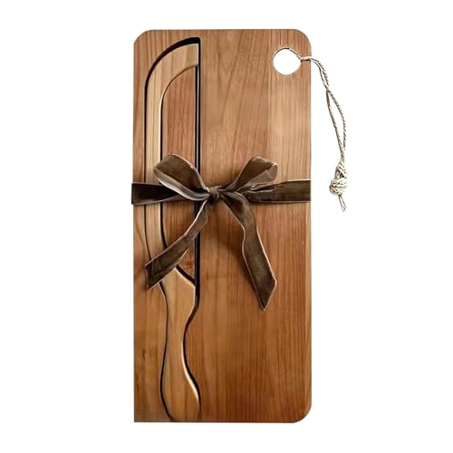 Cortador de pan de acero inoxidable con tabla de madera, cortador de para zurdos, diestros, portátil, duradero, ideal para bagels, baguettes, panes de desayuno, pastelería, hogar