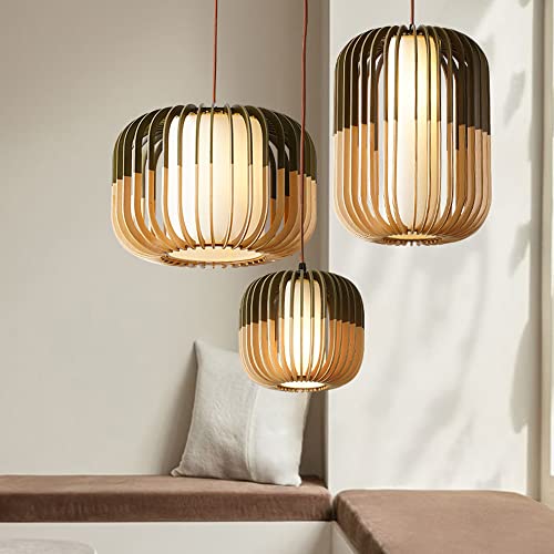 Lustre bois facile à assembler pour éclairage doux et zen - 5