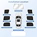 Canvcle Sunshades for 2015-2025 Jeep Renegade Accessories Windshield Sun Shade Side Rear Window Shade Cover Sun Visor Shield Privacy Protection for Camping Keep Vehicle Cool Black 8PCS