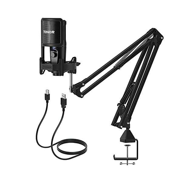 TONOR USB Nierencharakteristik Kondensator Mikrofon für Gaming, 192 kHz / 24 Bit, Computer PC Mikros Set, mit…