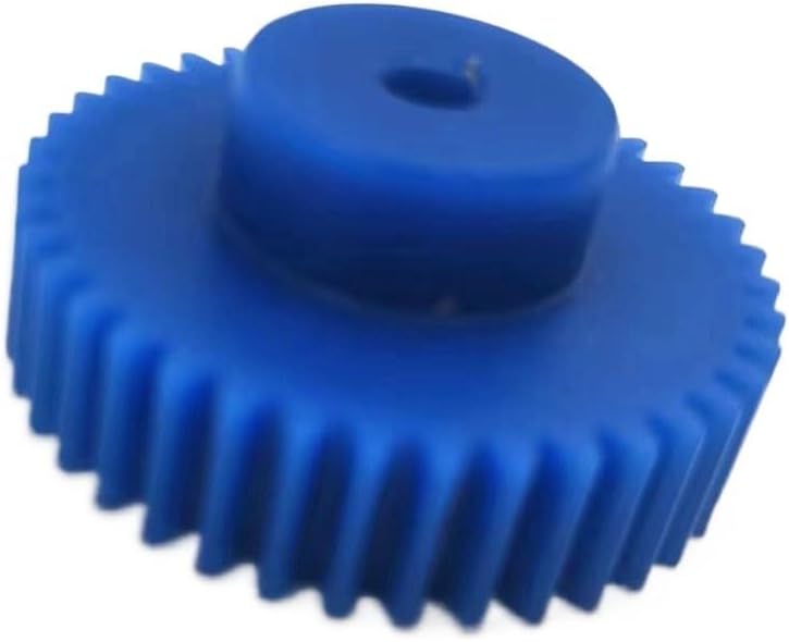 Plastic Motor Gear,1pcs 1 Module 10mm Bore Blue Nylon Spur with Step 1M 22T 24T 25T 28T 30T 35T 40T 50T 60T Cylindrical Pinion Spindle(25 Teeth)