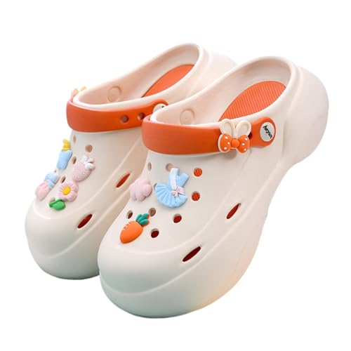 Zingther Women's Breathable Cushioning Odour-free Clog Sandal and Slippers Beige, 37 EU