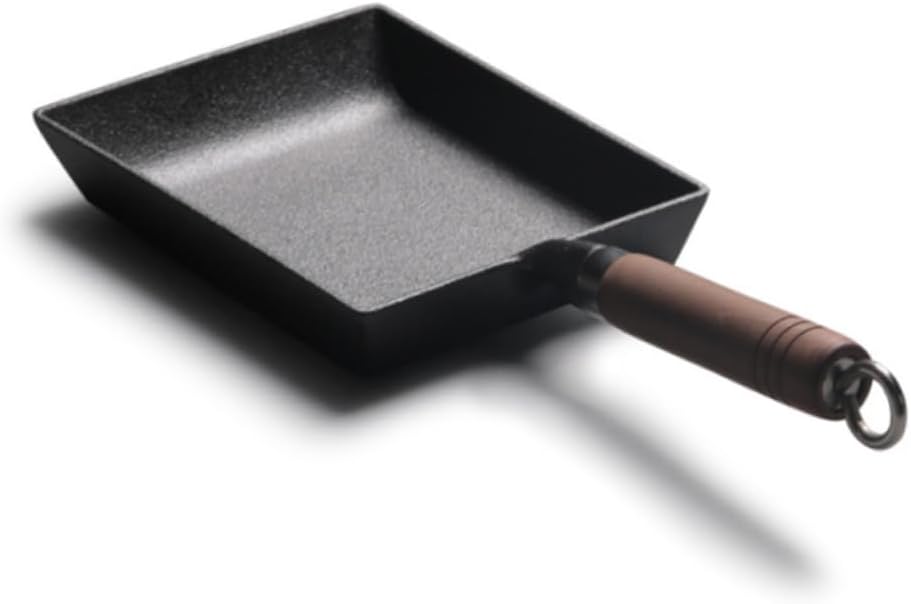 Hemoton Non-stick Rectangular Frying Pan Induction Cookware Nonstick Pot Frying Pan for Omelets Sandwiches Pancakes Home Kitchen Gadget Thickened Without Coating