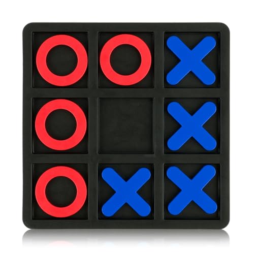 Juego de mesa Tic Tac Toe tablero clásico 15x15 cm miniatura 1