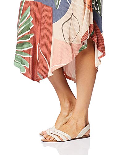 Vestido Casual Midi, Mercatto, Feminino, Marrom, P