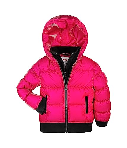 Appaman Kids Girl's Flurry Insulated Double Zip Coat (Toddler/Little Kids/Big Kids) Fuchsia 12 Big Kid