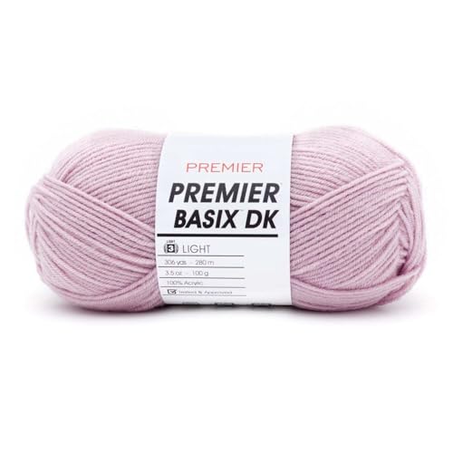 Hilo acrílico Premier Yarns Basix DK Lavender para tejer a ganchillo 2