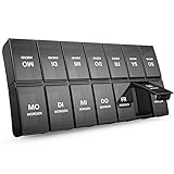 Bequem zu transportieren: Die Medikamentenboxen sind sehr praktisch zum Ausgehen. Geringes Gewicht und kleine Größe sind ideal für den täglichen Gebrauch, Reisen, Geschäftsreisen, Outdoor-Aktivitäten, etc.