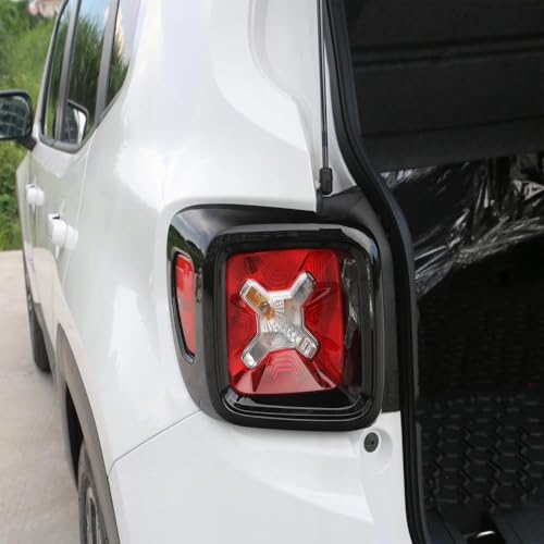 Funda luz trasera para Jeep Renegade 2016-2022 protector de rejilla abs negro 2