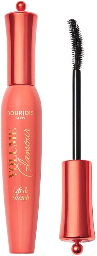 Bourjois Volume Glamour Lift & Stretch Mascara, Lift & Extends Eyelashes, Quick-Drying Light Formula, Vitamin C and Phytocycle™ Orange, No Clumping and Flaking, 12 ml