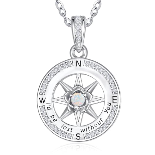 Collier boussole sans toi : un bijou perdu et retrouvé en argent