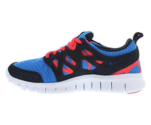 Nike Free Run 2 Girls Shoes Size 5, Color: Black/Blue/Red-Black3