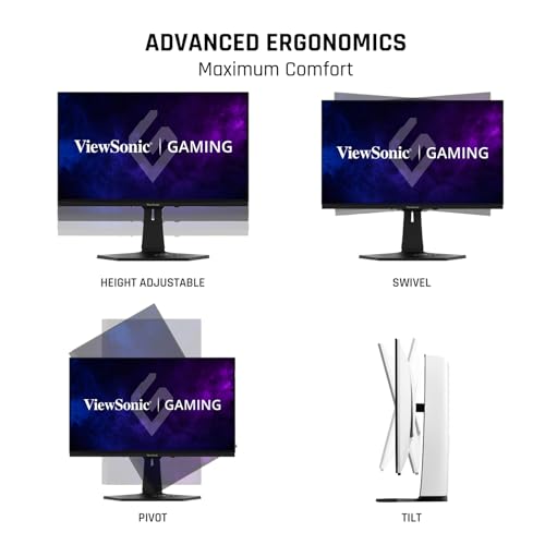 VIEWSONIC XG272-2K-OLED Gaming Monitor - QHD, 240Hz, USB-C, weiß - 0,02ms, AMD FreeSync Premium, HDMI, DisplayPort, - Monitor - Immagine 4