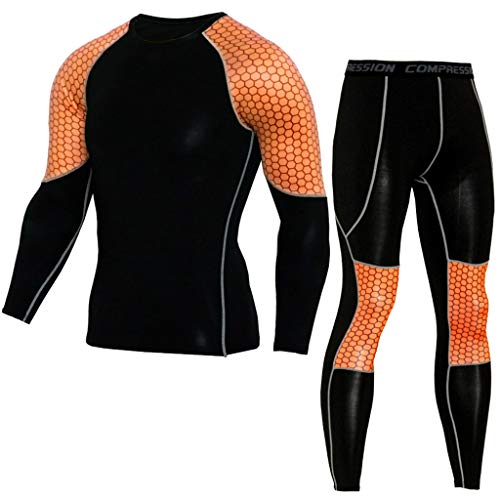 image for Dasuy Plus Size Men's Elastic Quick Dry Compression Running Gym Tracks
