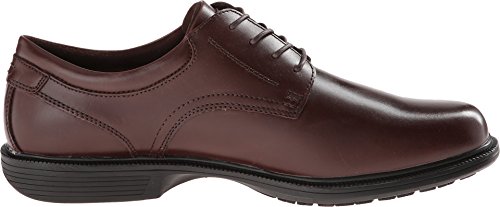 Image of Nunn Bush Mens Baker Street Plain Toe Oxford Lace Up with Kore Slip Resistant Comfort Technology