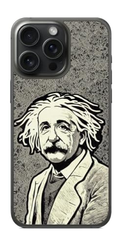 ClearView iPhone 15 Pro Maxp vg w ی tB { AI摜SS ŉ敗ACV^C(Einstein in print style)