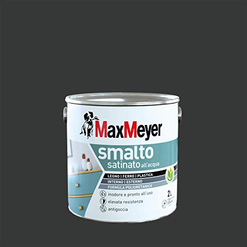 Maxmeyer Wasser-Polyurethan-Lack Schwarz 2L