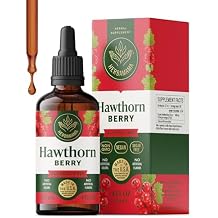 HERBAMAMA Hawthorn Berry Supplement Drops - Vegan Antioxidant & Overall Support with Hawthorn Tincture - Non-GMO, Alcohol & Sugar-Free Liquid Fruit Extract, 56-Day Supply